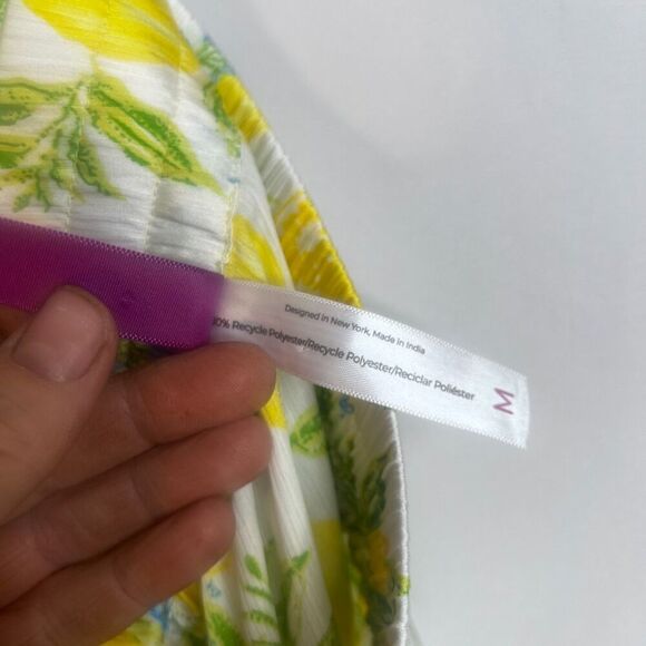 Adore Me Lemon & Lace Sides Pull On Drawstring Waist Pajama Sleep Pant Sz MD - Picture 3 of 12